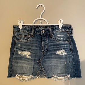 American eagle jean skirt